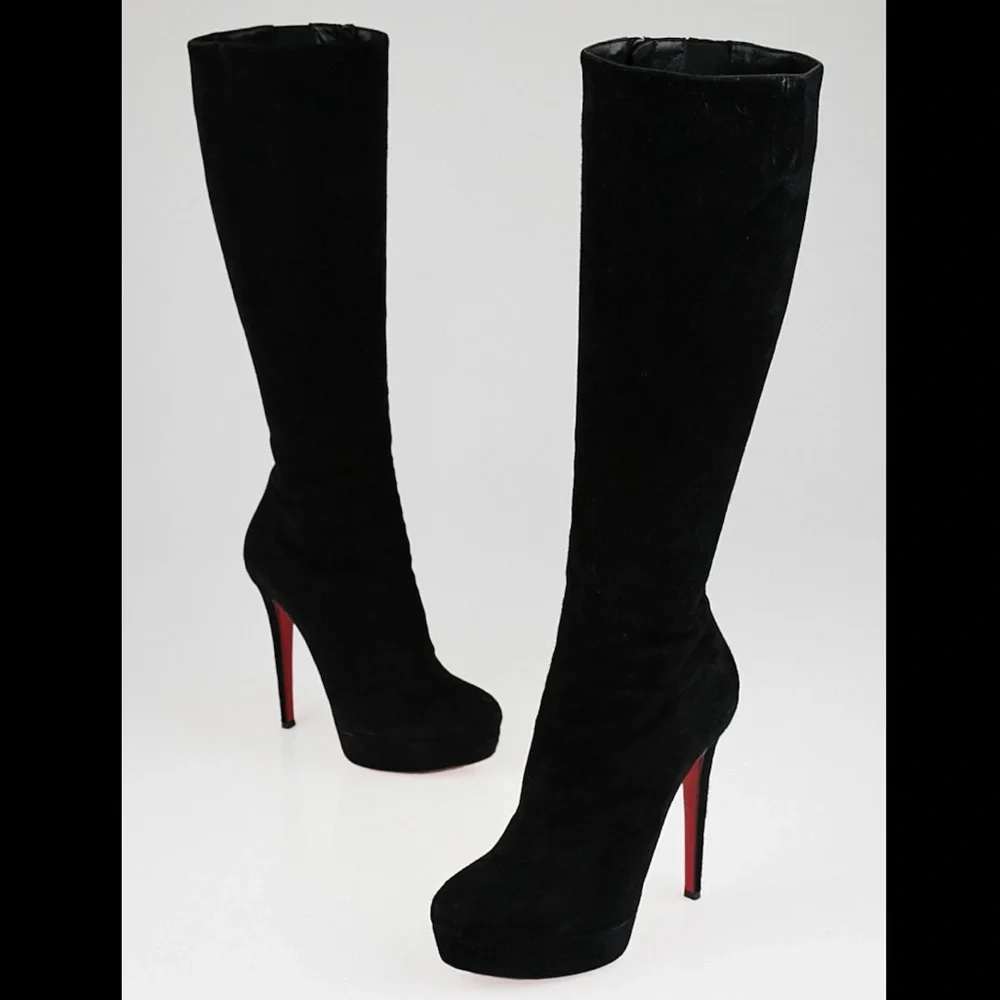 Bianca suede Christian Louboutin boot - Picture 1 of 6